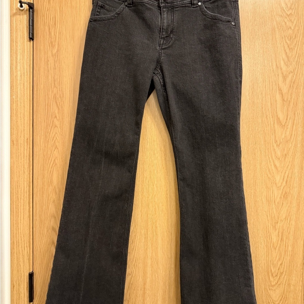 CAbi Black Wide Leg Flare Jeans Size 10